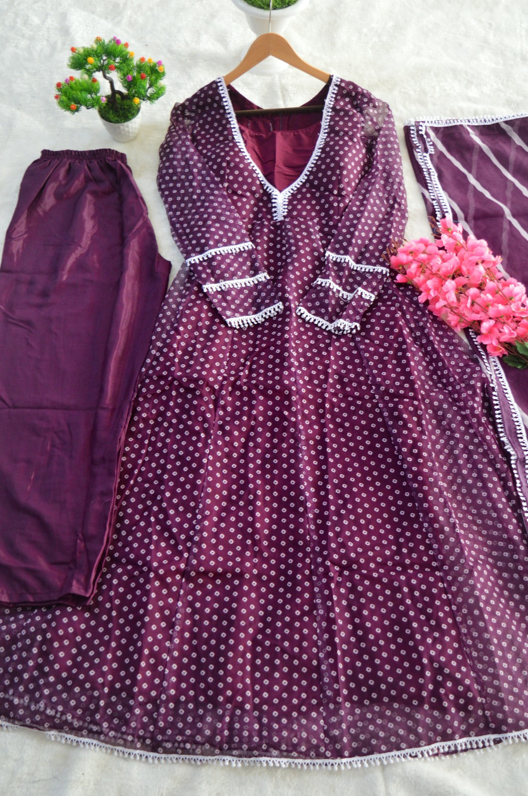 Head Turner Organza Purple Outfit