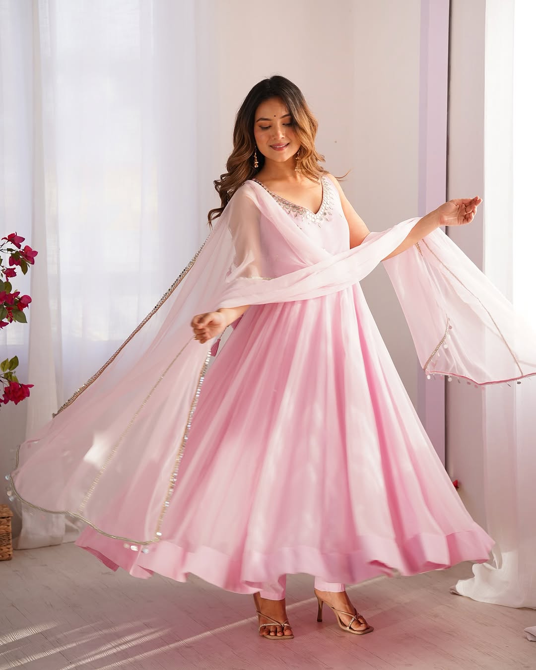 Celebrate With Style In Pink Outfit