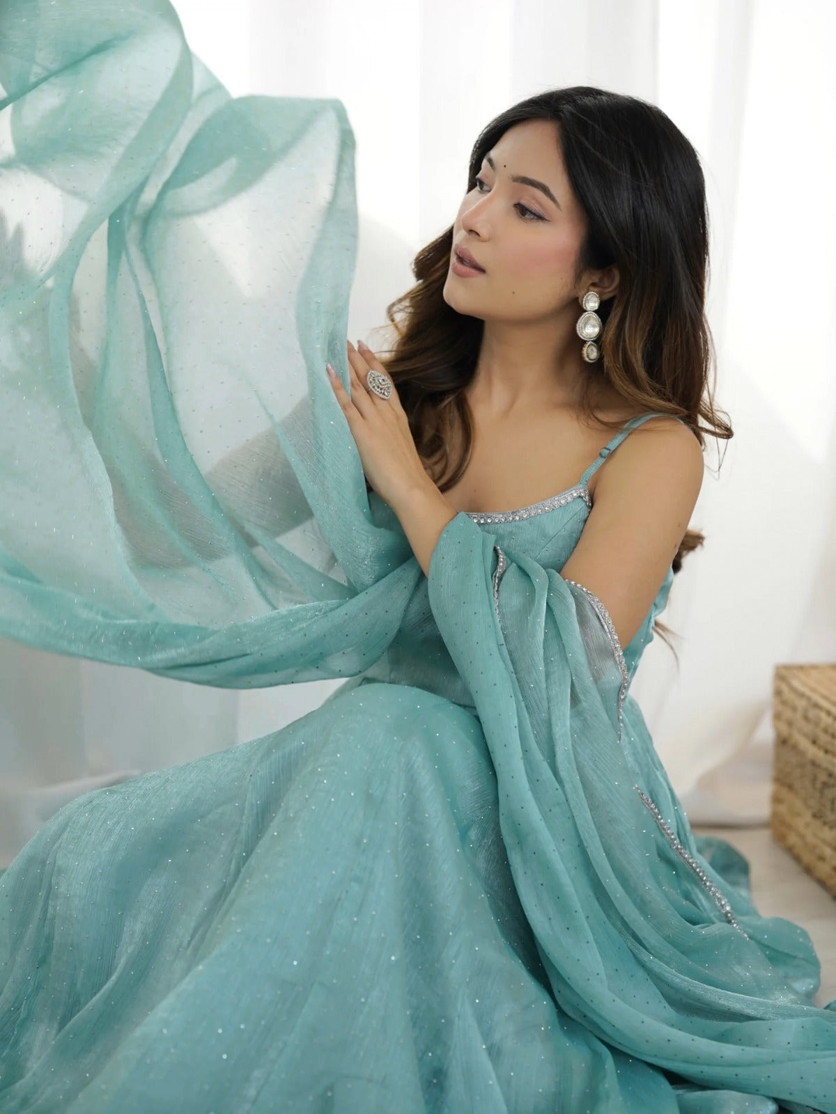 Crunchy Silk Premium Suit Set