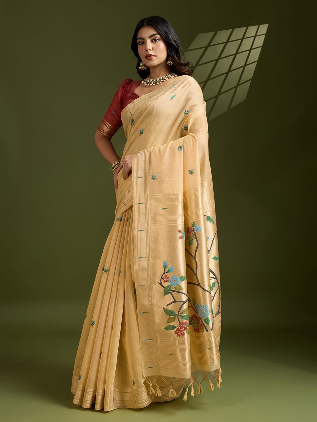 Paithani Soft Moga Cotton Sarees