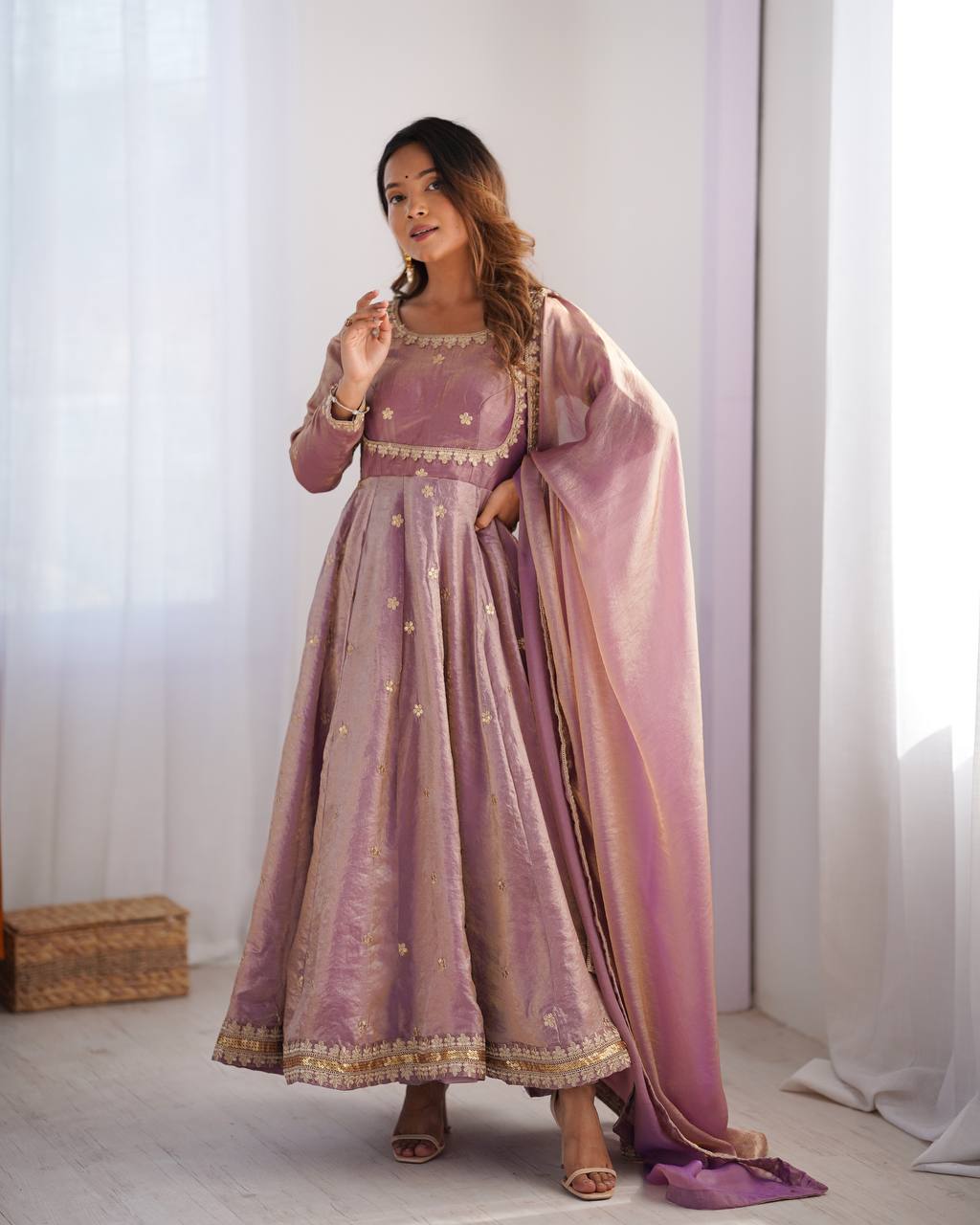 Superior Party Wear Stylish Gown - Ready To Wear