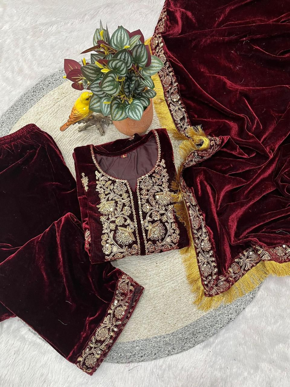 Celebration Vibes Premium Velvet Suit