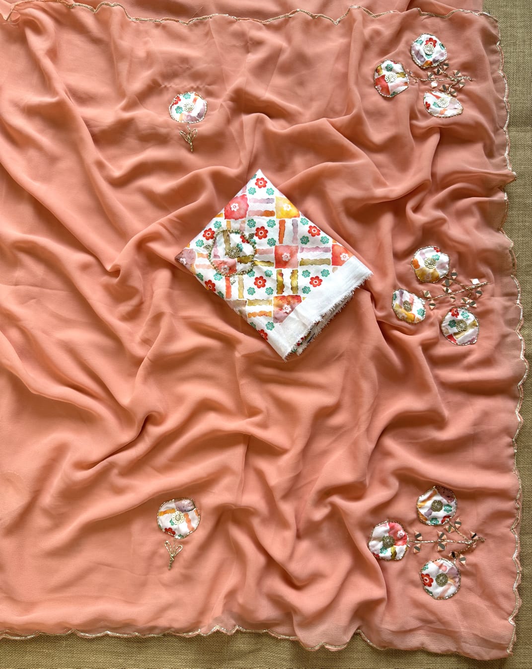Pastal Cool Summer Stylish Saree