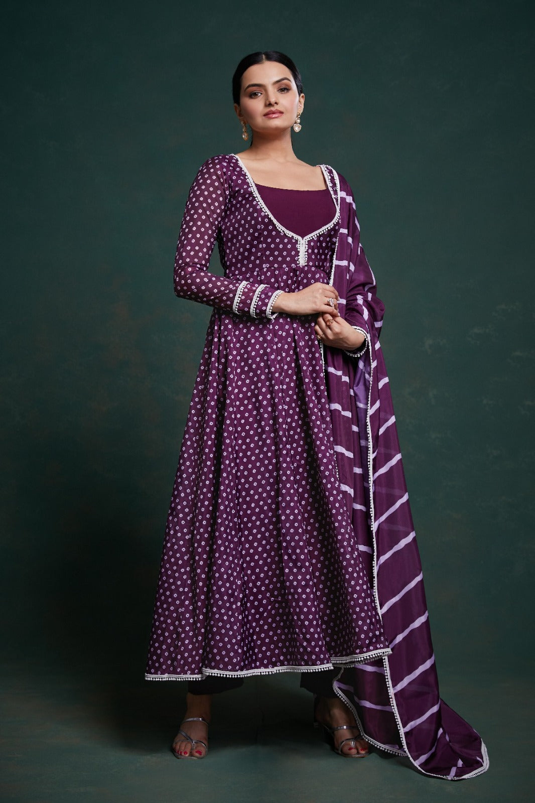 Head Turner Organza Purple Outfit