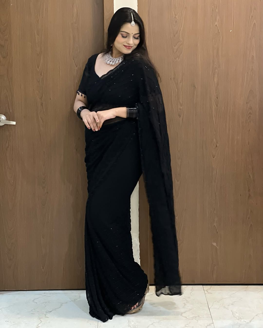 Bling Black Bold Beautiful Saree
