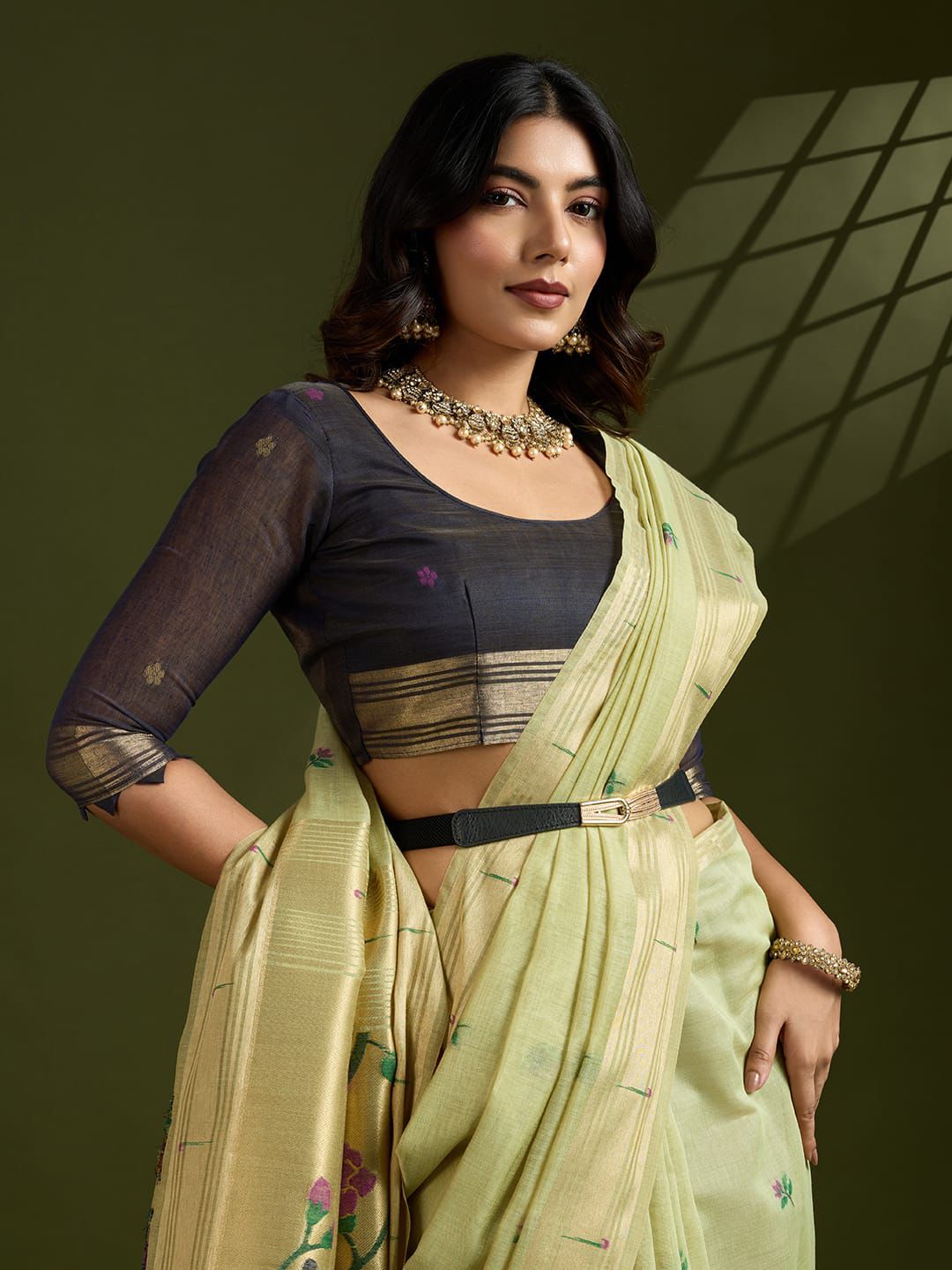Paithani Soft Moga Cotton Sarees