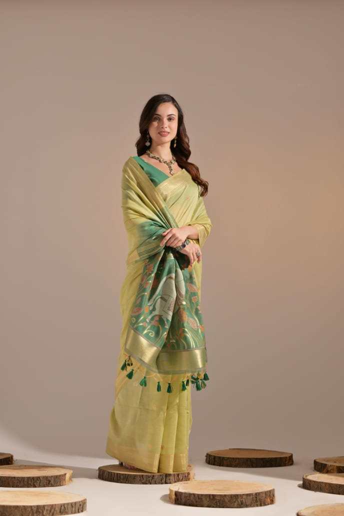 Premium Cotton Classic Colorful Saree