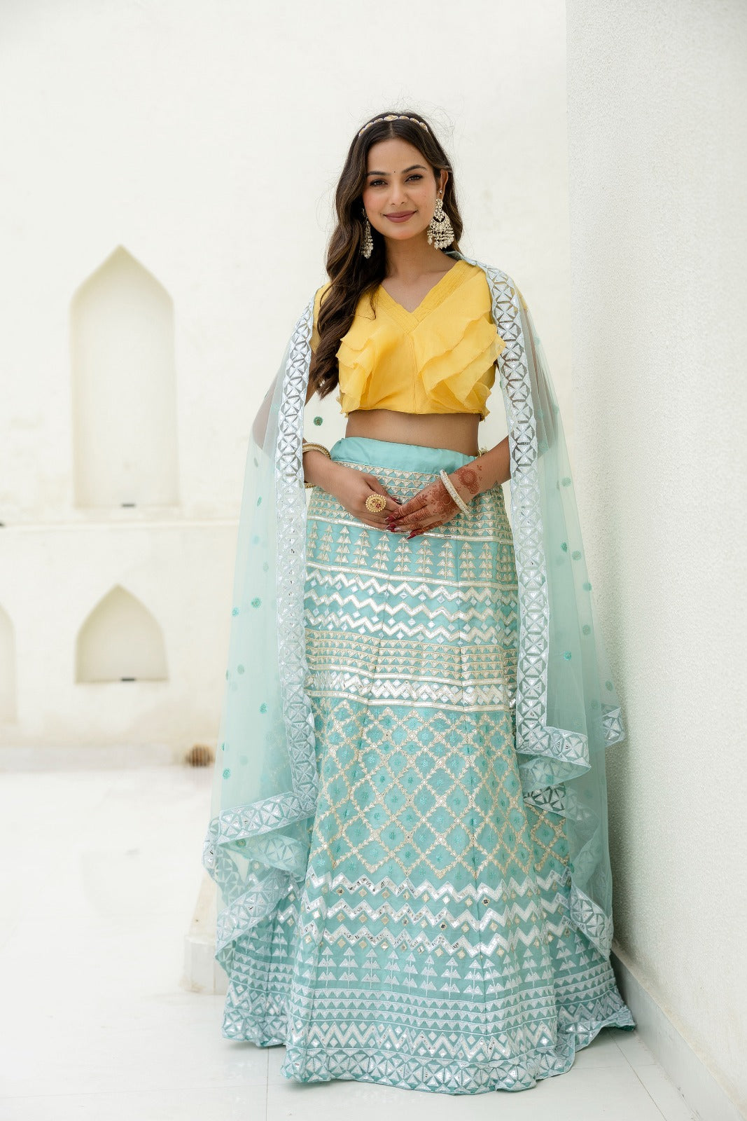 Dreamy Elegance Organza Lehanga