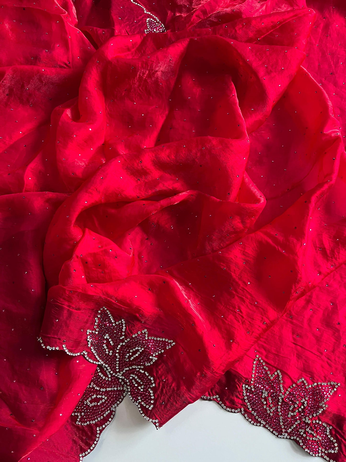 LOTUS SWAROVSKI DIAMOND WORK PREMIUM SAREE