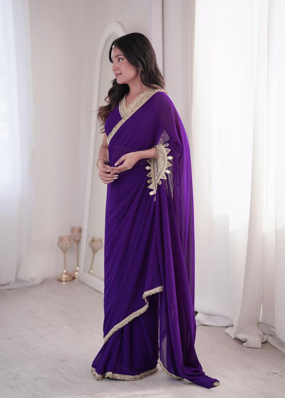 EFFORTLESS STYLISH DUAL STYLING READY TO WEAR SAREE