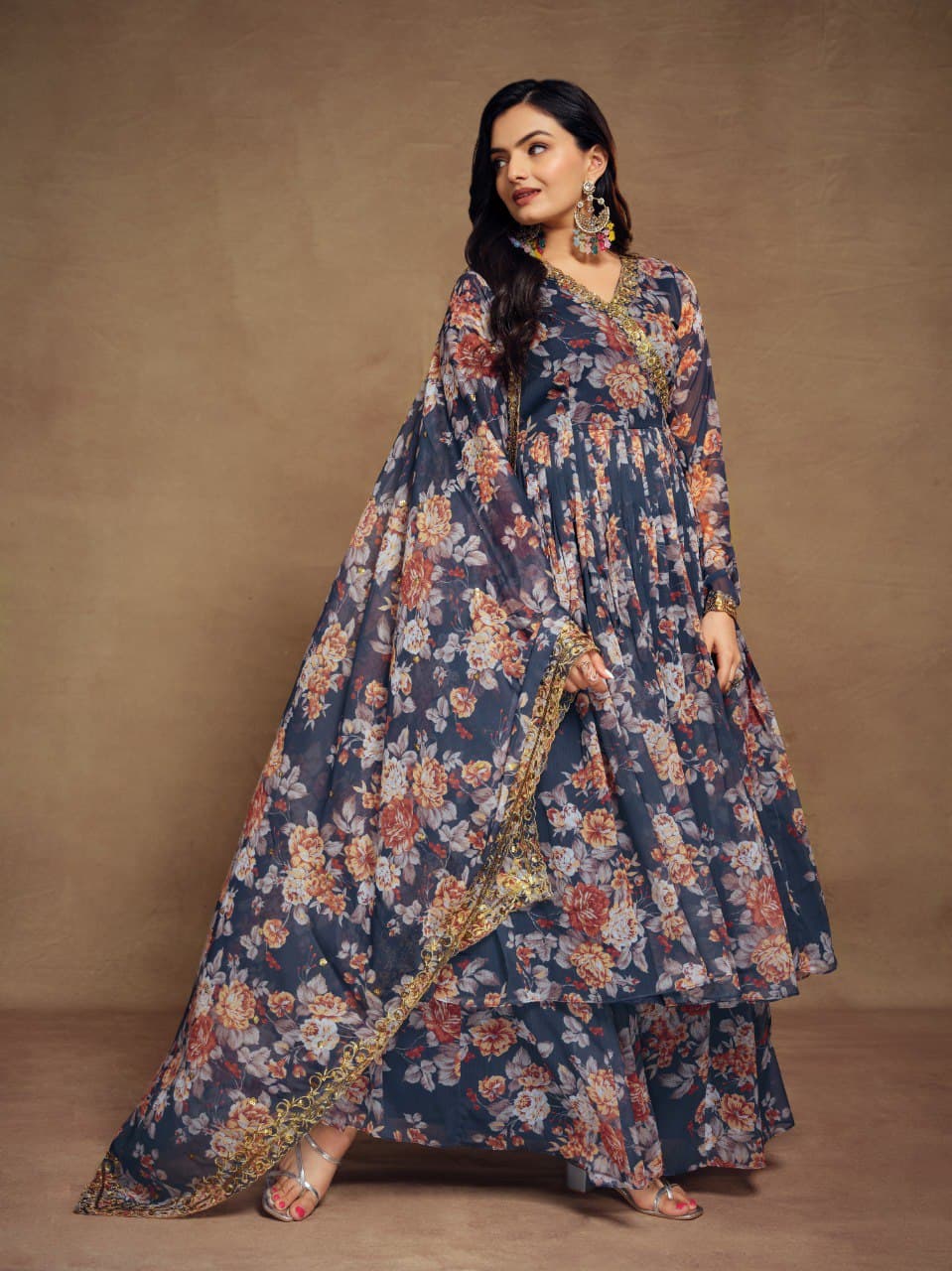 Cool Chiffon Premium Palazzo Suit set