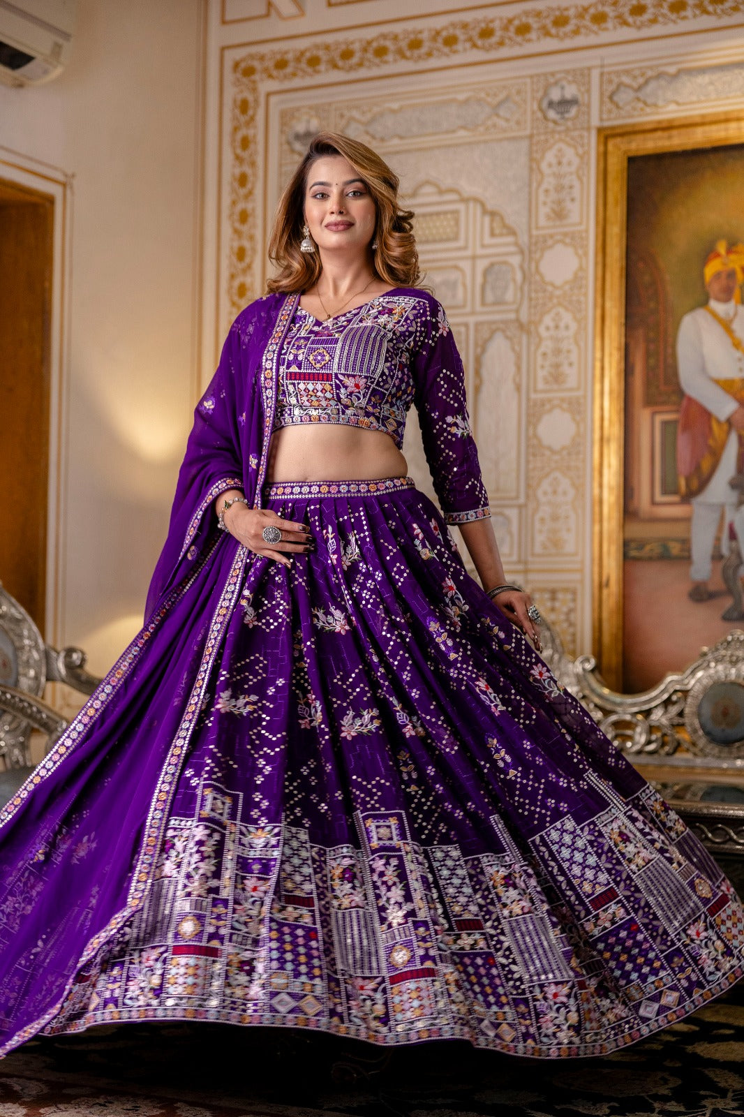 Purple Premium Stunning Lehanga