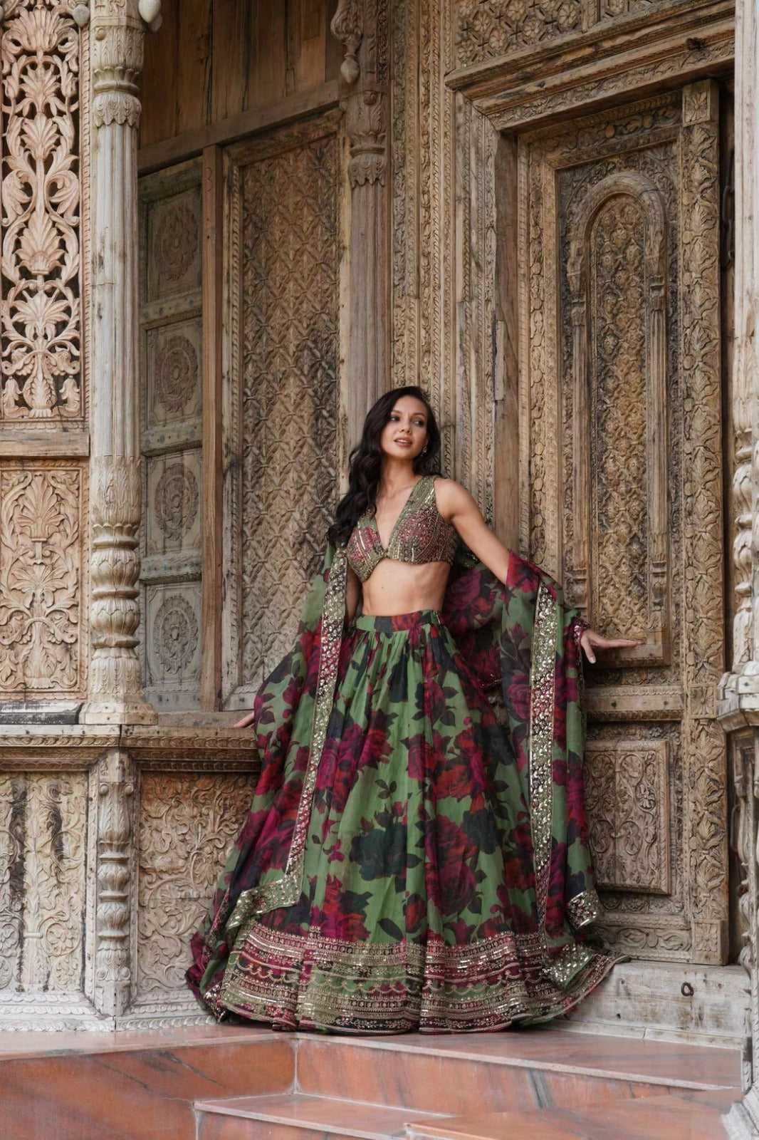 Luxury Feel Organza Lehanga