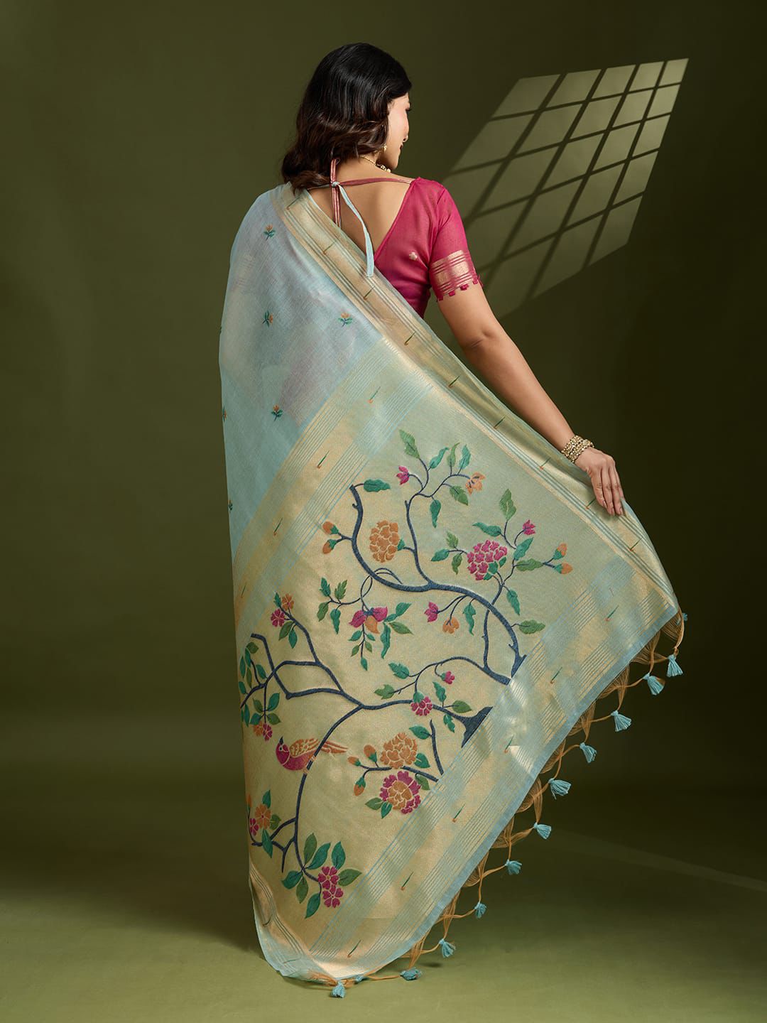 Paithani Soft Moga Cotton Sarees