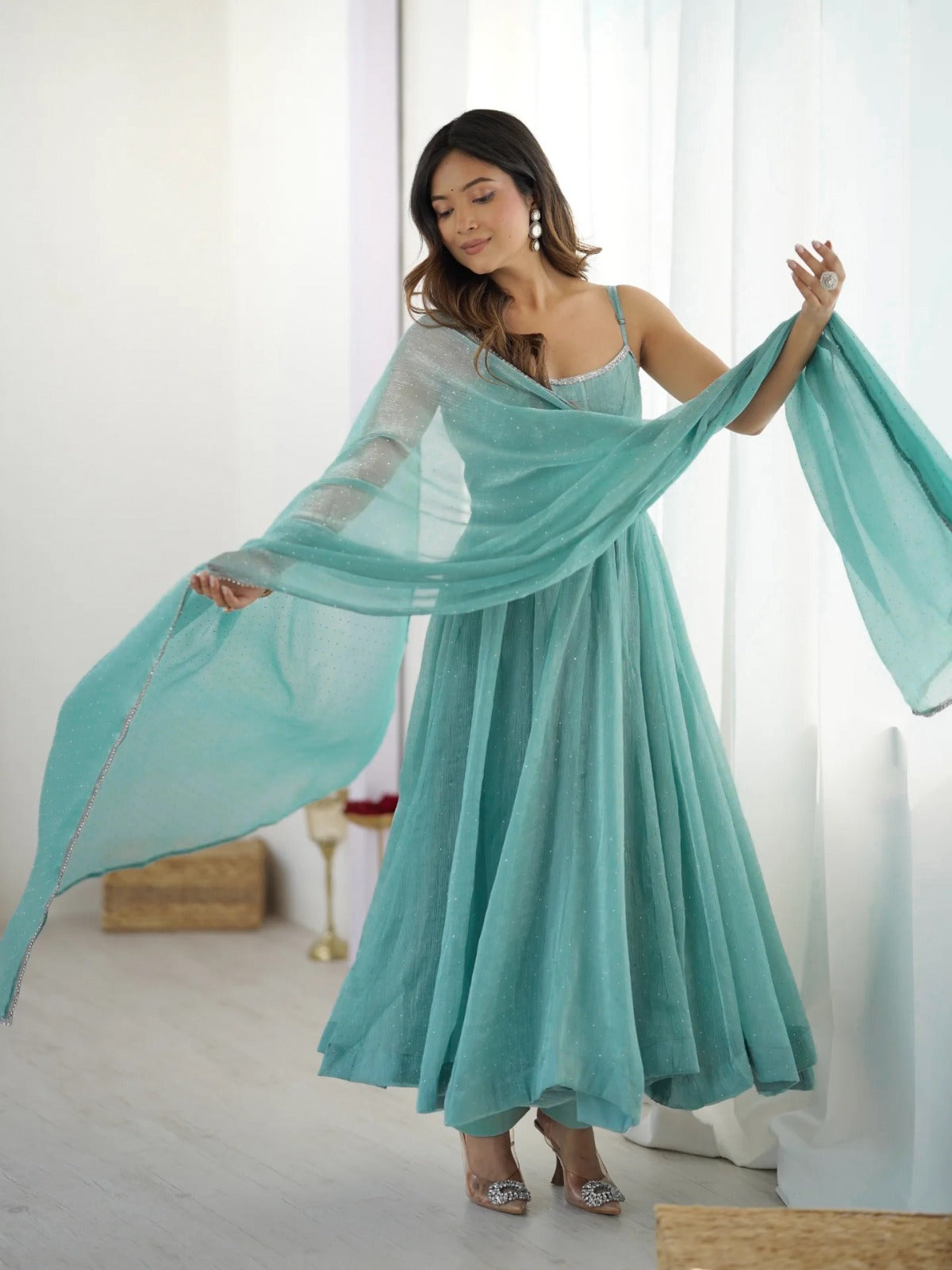 Crunchy Silk Premium Suit Set