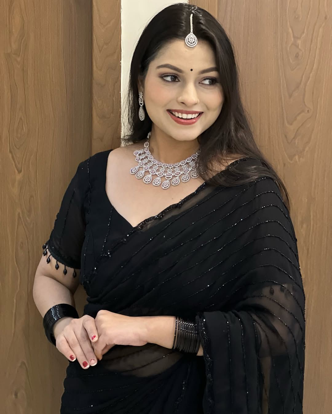 Bling Black Bold Beautiful Saree