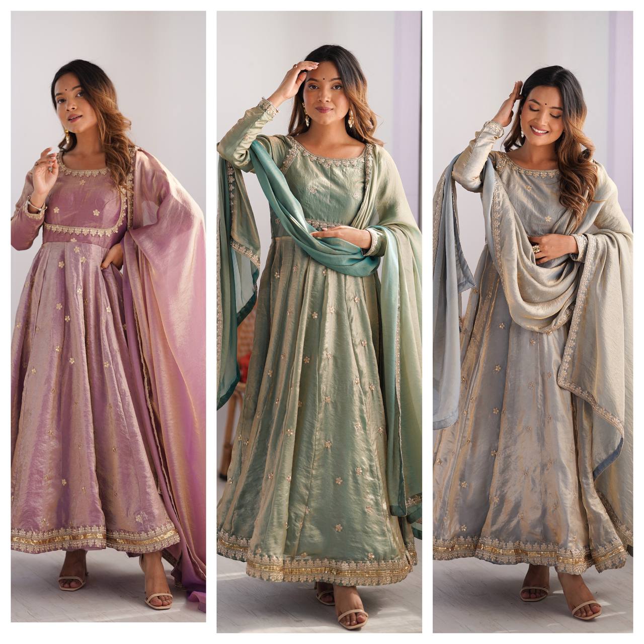 Superior Party Wear Stylish Gown - Ready To Wear