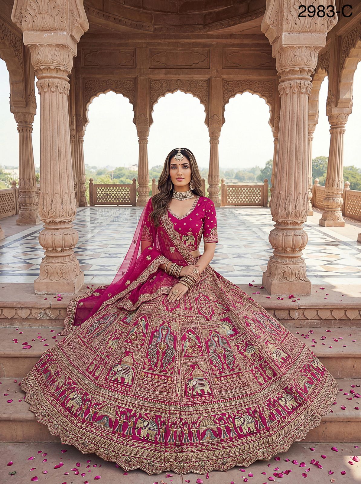 Handcrafted Handworked Premium Bridal Lehenga