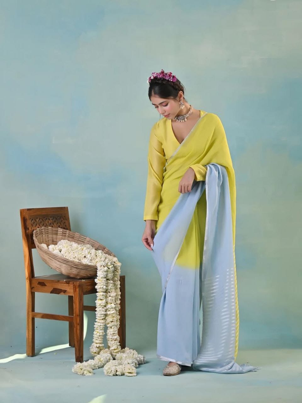 Vibrant Sunny Days Summer Saree