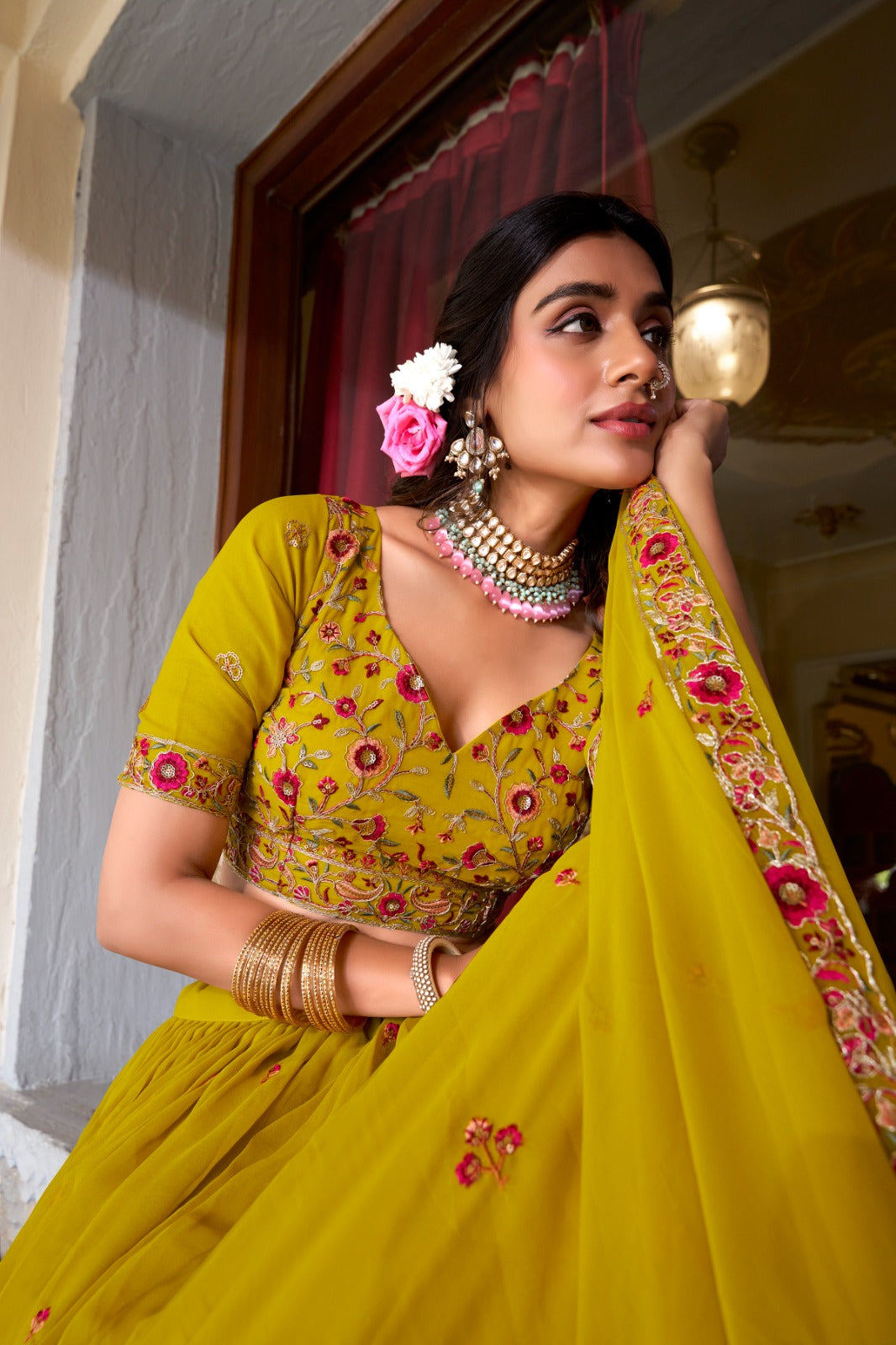 Haldi Hues Happy Hearts Lehanga