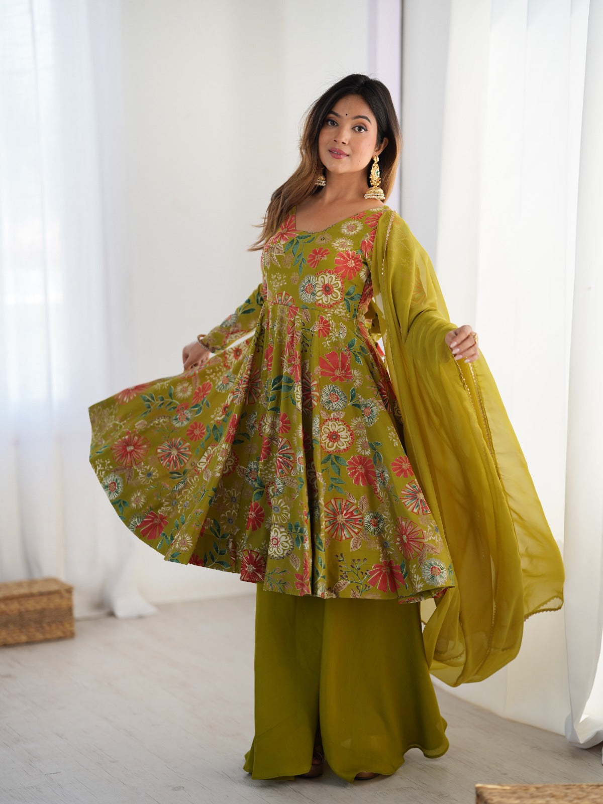 Kediya Style Stylish Outfit (Ready to Wear)