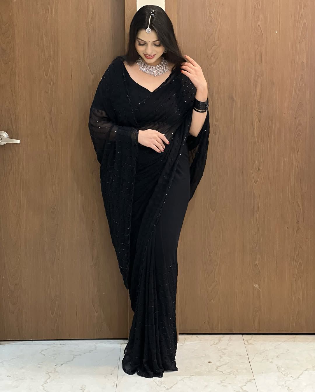 Bling Black Bold Beautiful Saree