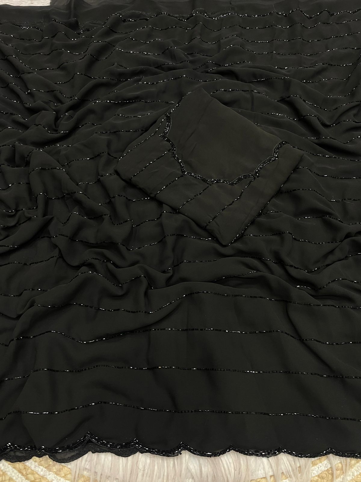 Bling Black Bold Beautiful Saree