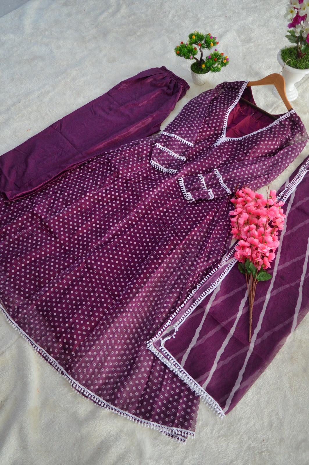 Head Turner Organza Purple Outfit