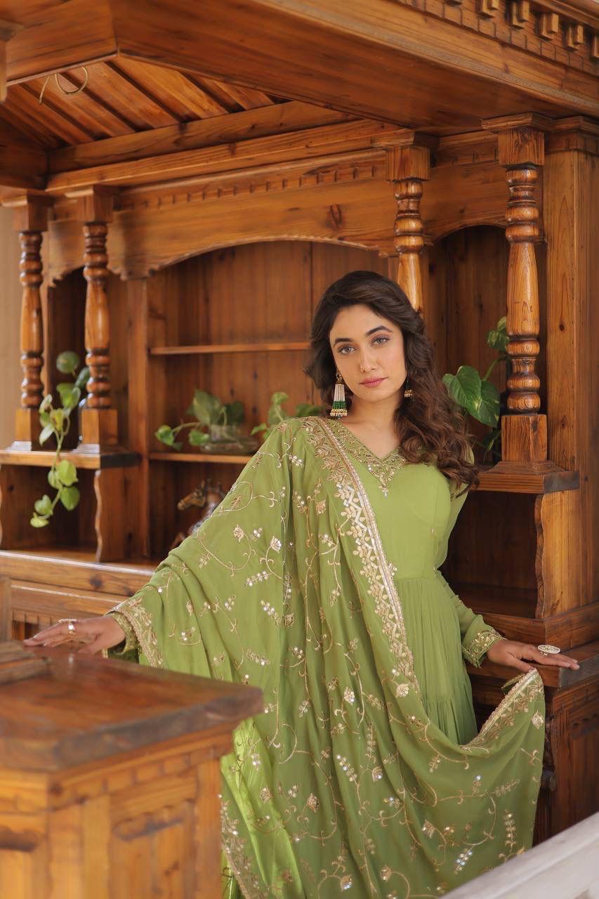 SUMMER 2026 PASTAL GOWN-WITH-DUPATTA SETS