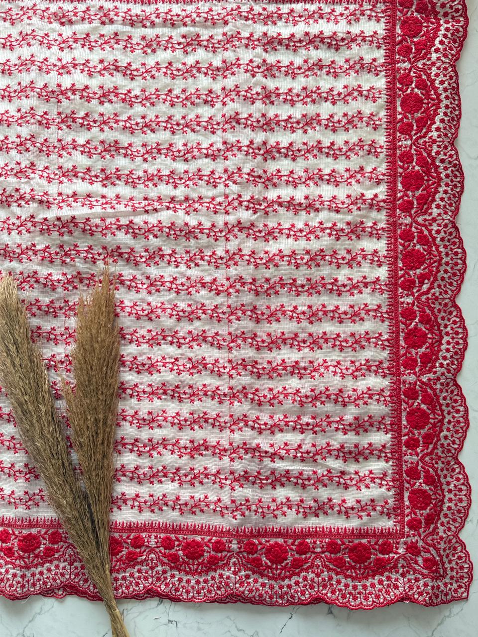 Christmas Colors In Kota Doriya Silk Sarees