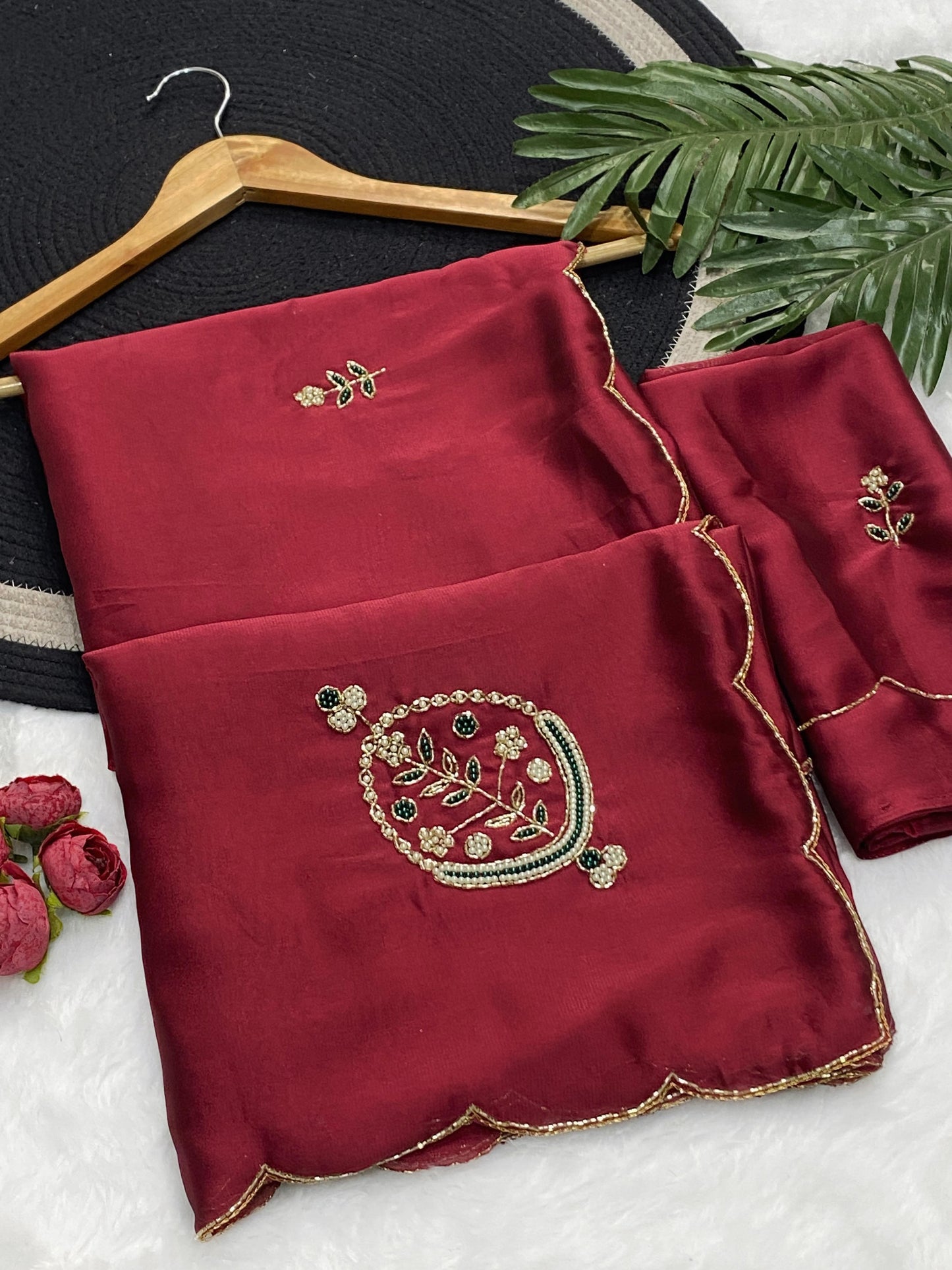 One Of A Kind Handworked Premium Saree