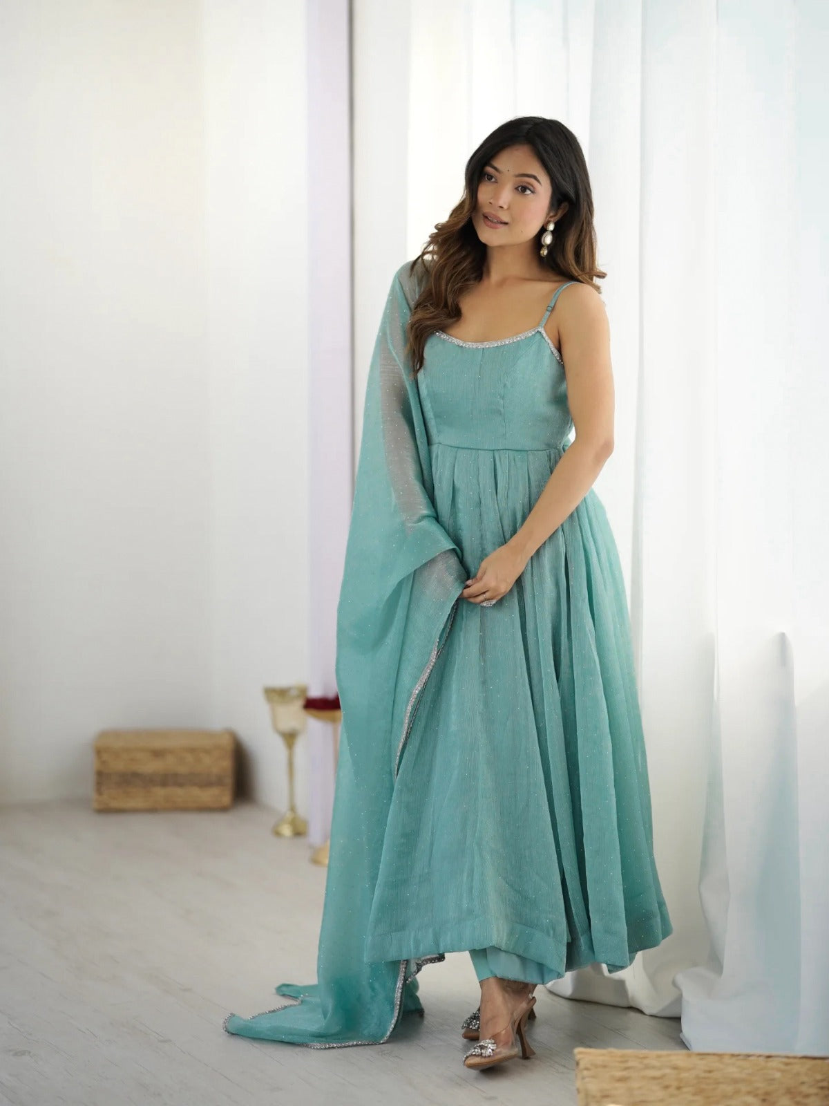 Crunchy Silk Premium Suit Set