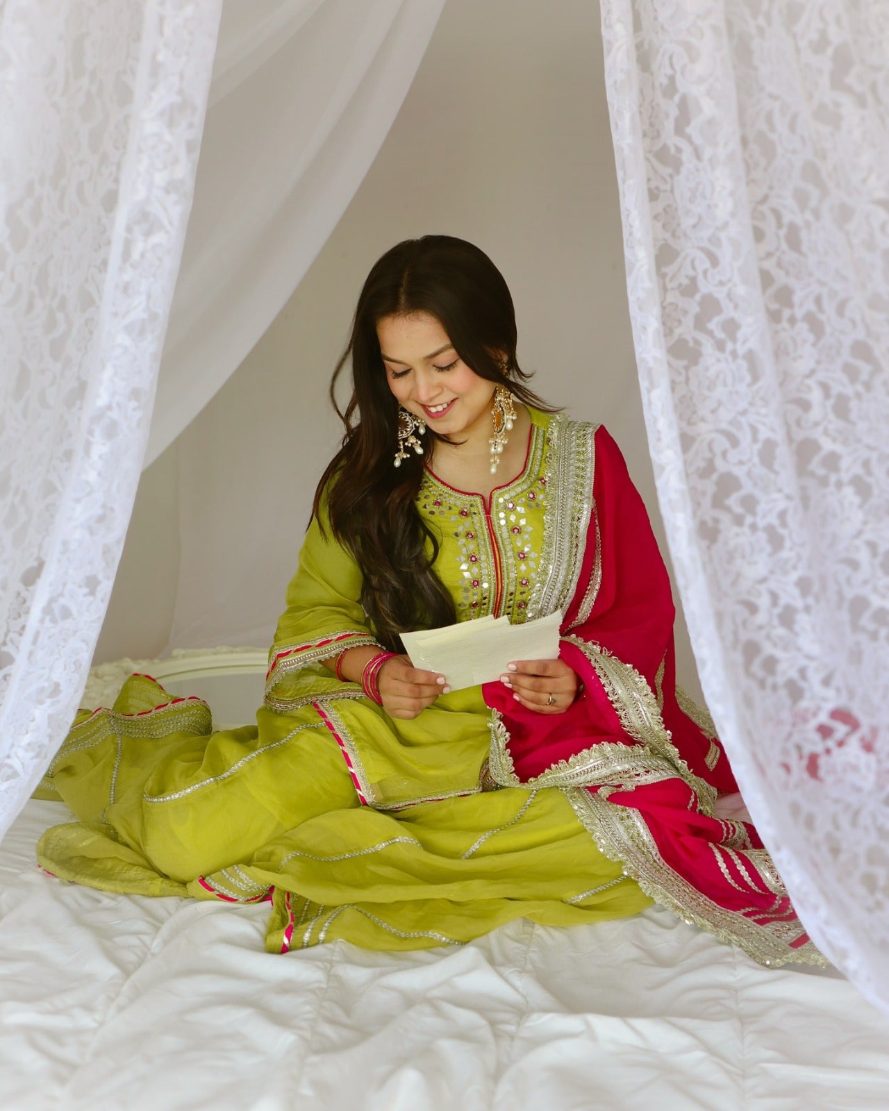 Chic Classy Organza Plazo Suit Set