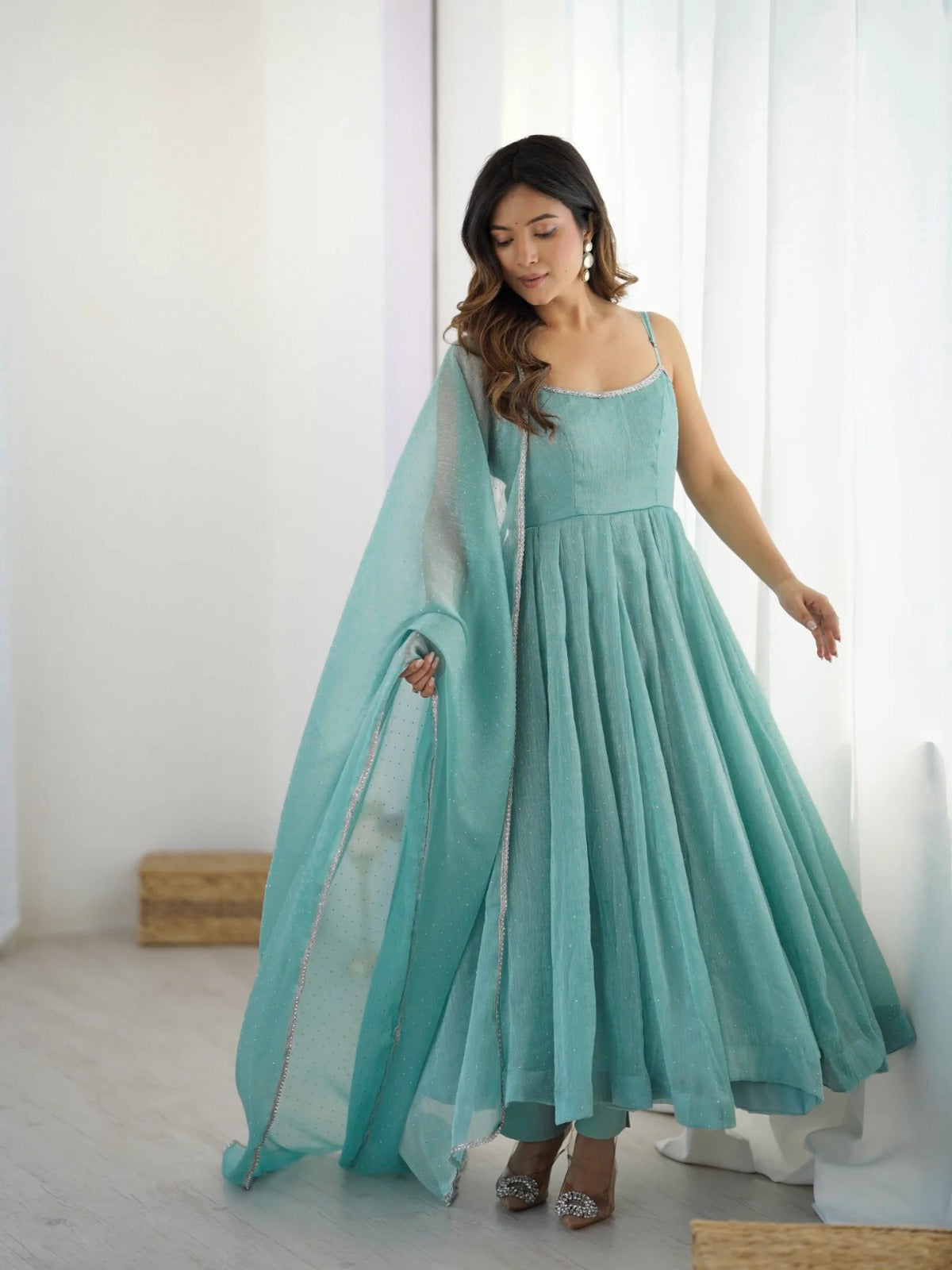 Crunchy Silk Premium Suit Set
