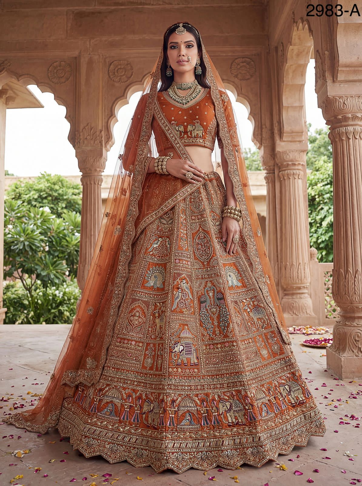 Handcrafted Handworked Premium Bridal Lehenga