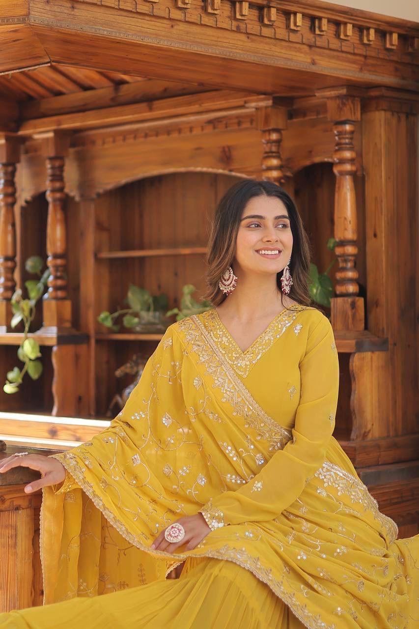 SUMMER 2026 PASTAL GOWN-WITH-DUPATTA SETS