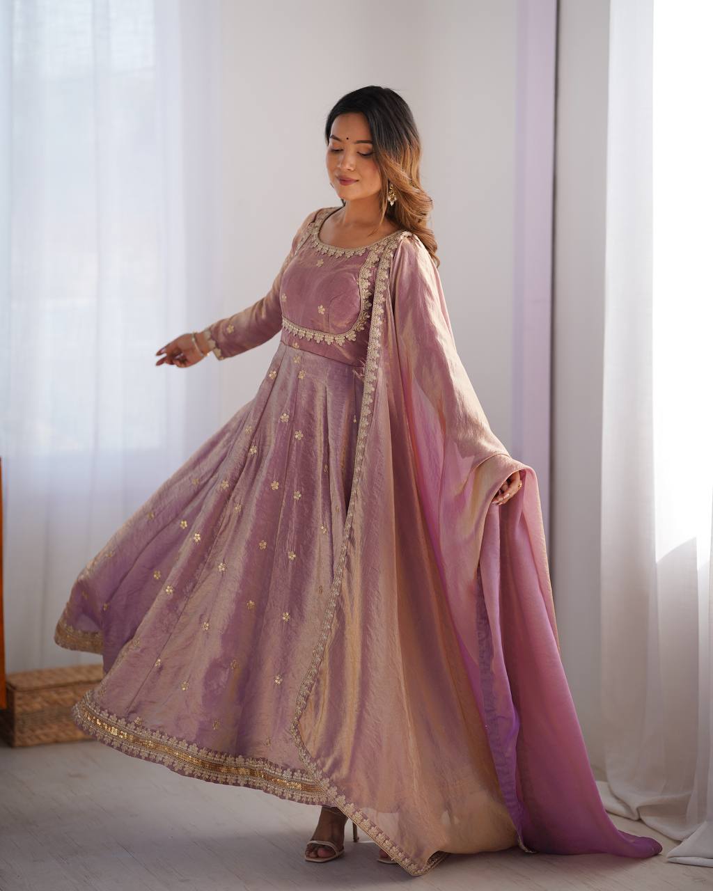 Superior Party Wear Stylish Gown - Ready To Wear