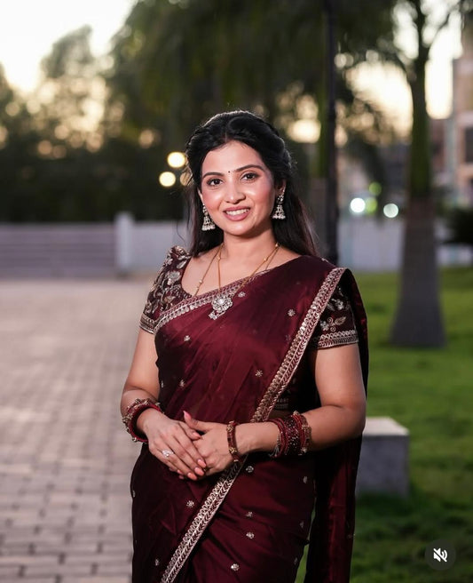 Royal Blooming Rangoli Silk Designer Saree