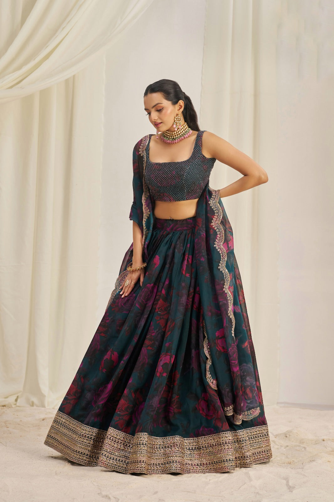 Luxury Feel Organza Lehanga