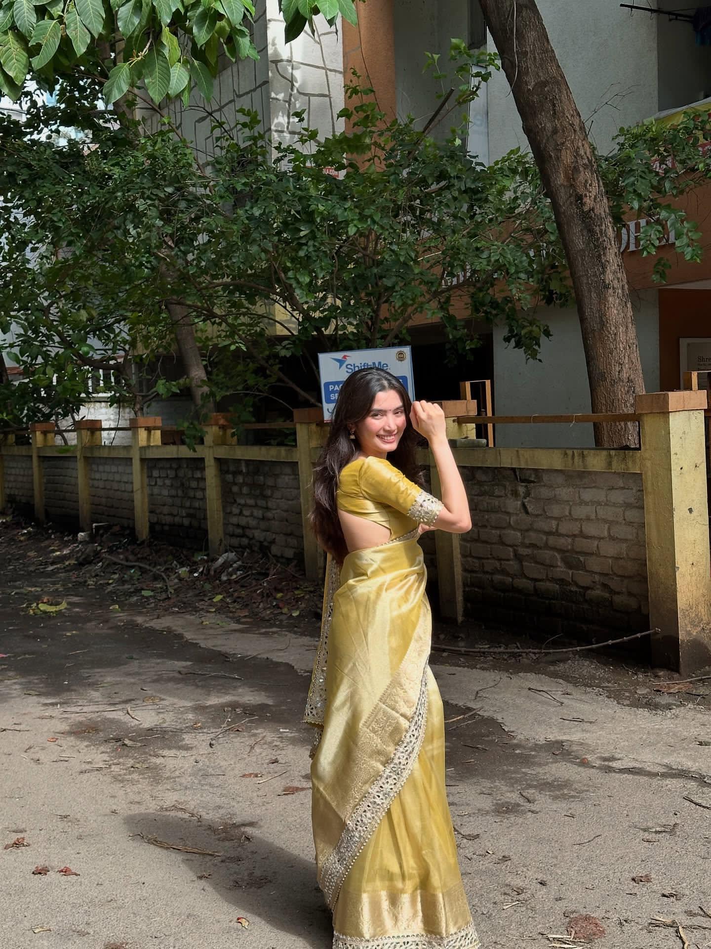 Organza Premium Mirror Work Saree