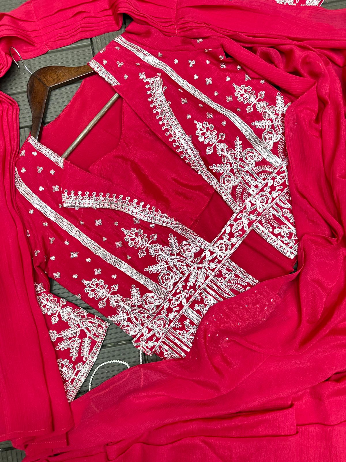 Ready To Wear Koti Jacket Style Chinon Saree