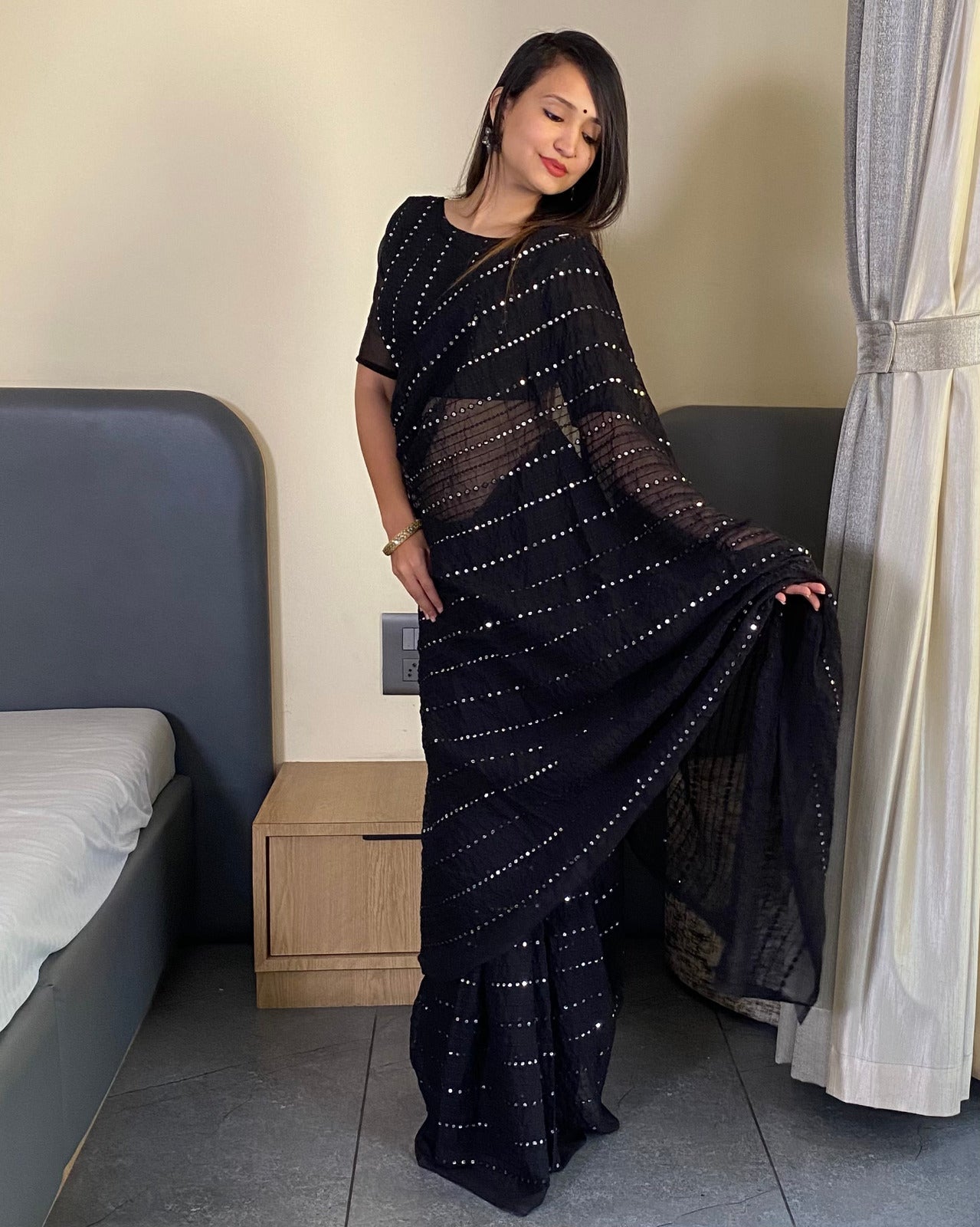 Bling Bollywood Looks Party Saree