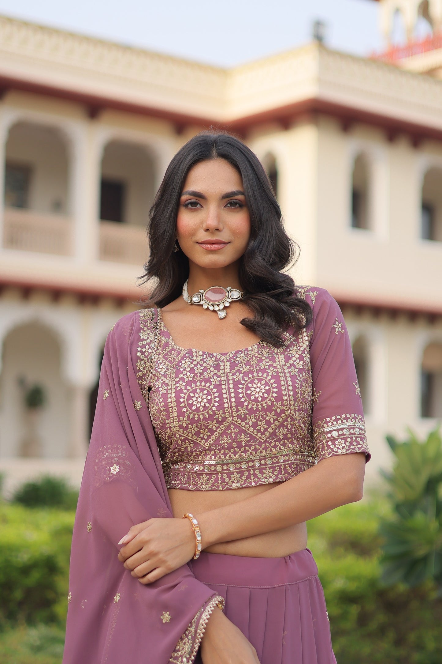 ATTRACTIVE LEHENGA CHOLI WITH DUPATTA