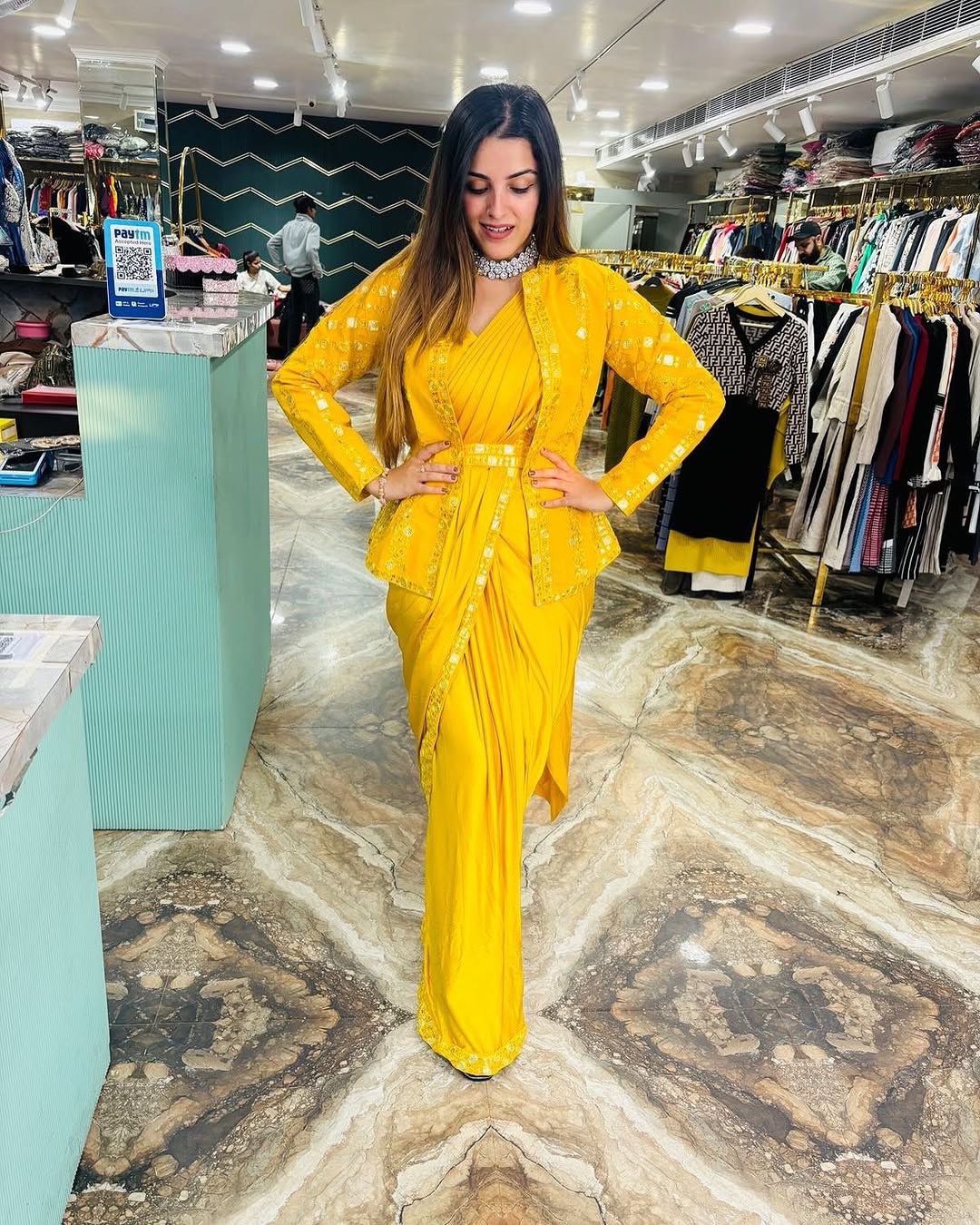Ready To Wear Trending Coord Jacket Saree