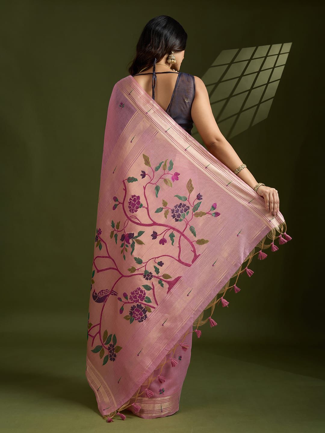 Paithani Soft Moga Cotton Sarees
