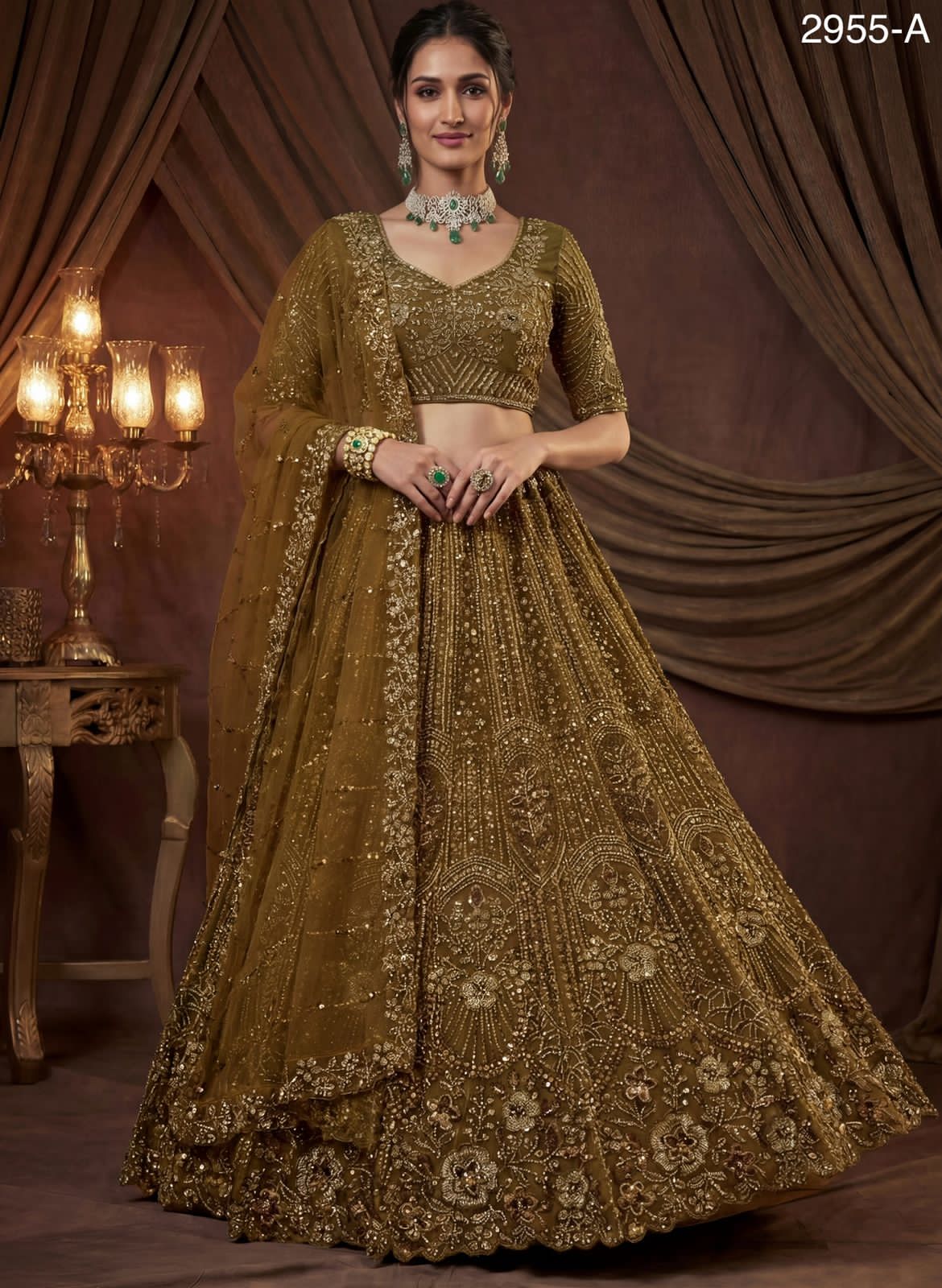 Ultra Premium Eye-Catchy Handwork Lehenga choli