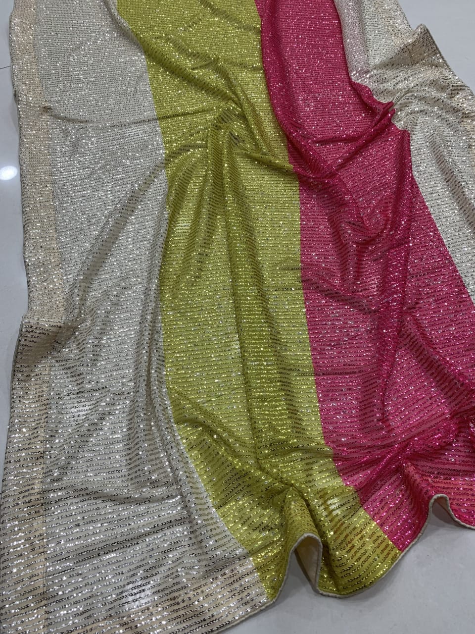 BLING GLITTERING ULTRA PREMIUM SEQUINS WORK SAREE
