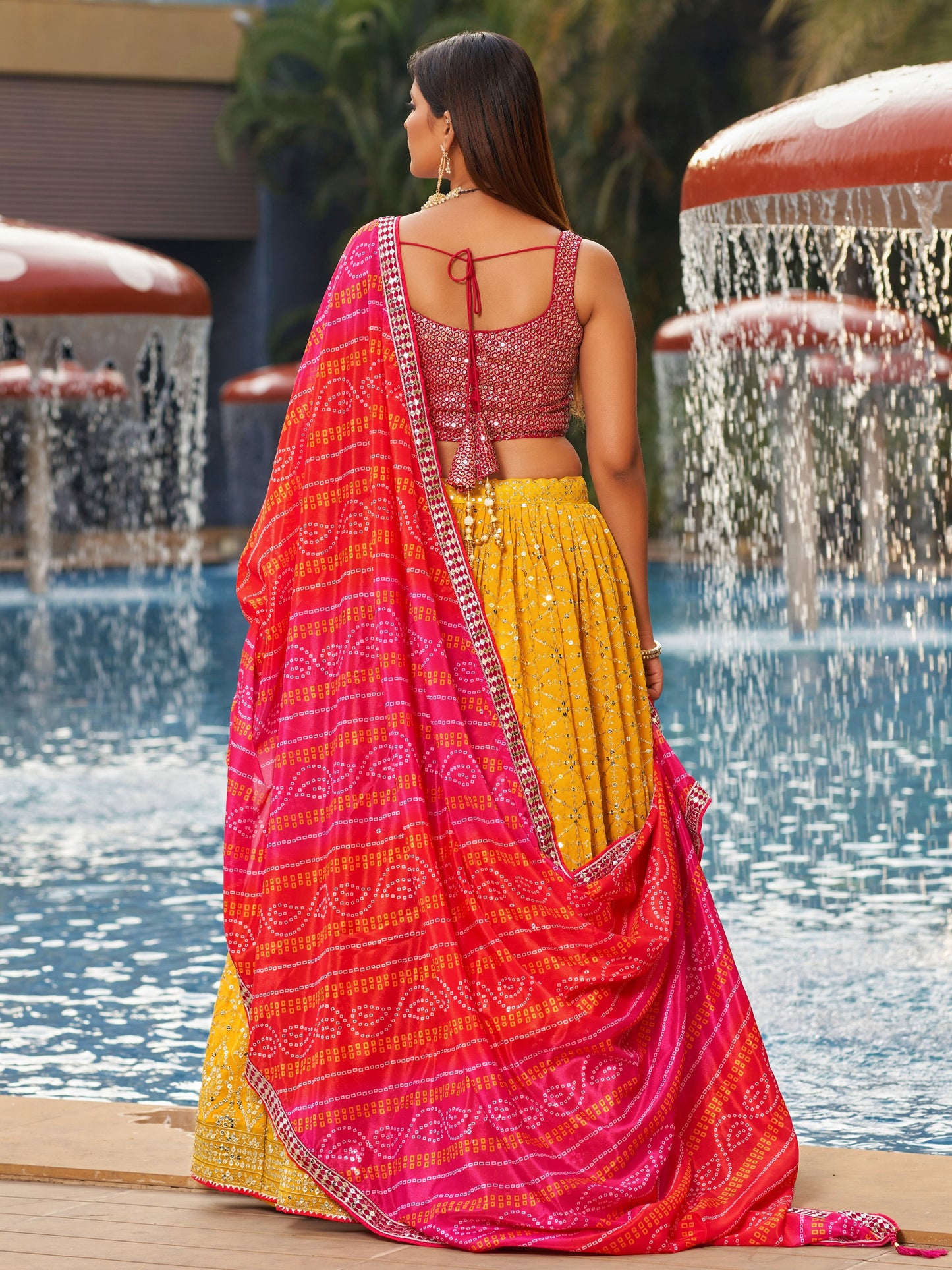 Sunlit Yellow Premium Lehenga