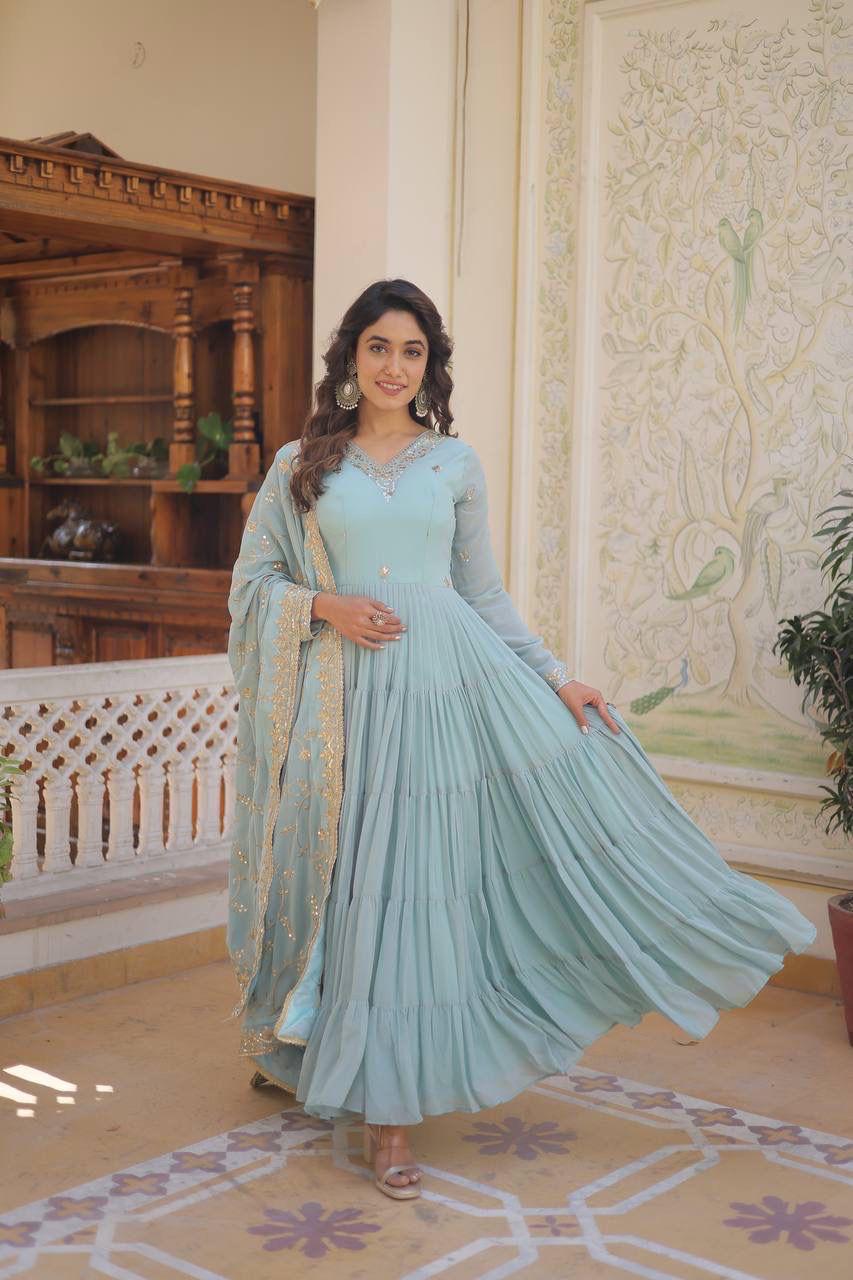 SUMMER 2026 PASTAL GOWN-WITH-DUPATTA SETS