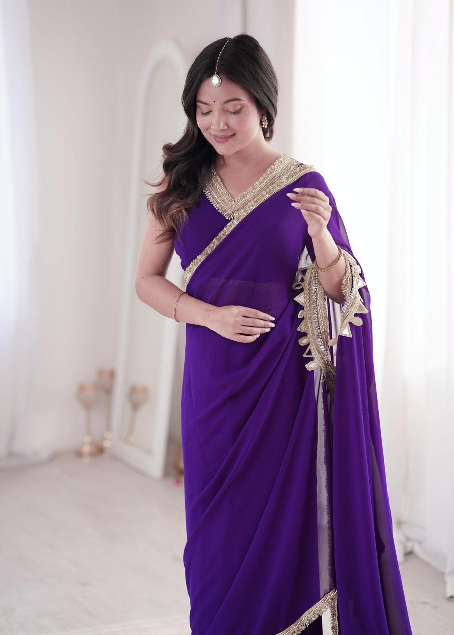 EFFORTLESS STYLISH DUAL STYLING READY TO WEAR SAREE